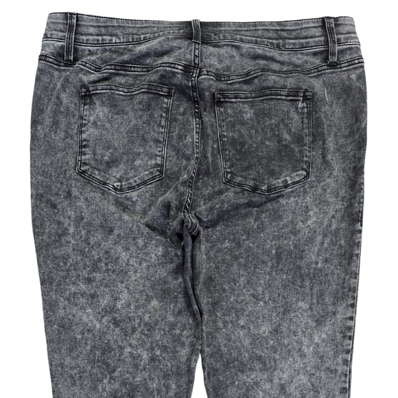 Lularoe Charcoal Acid Wash Skinny Jeans Magic Elastic Waistband L-161367 - Picture 5 of 11